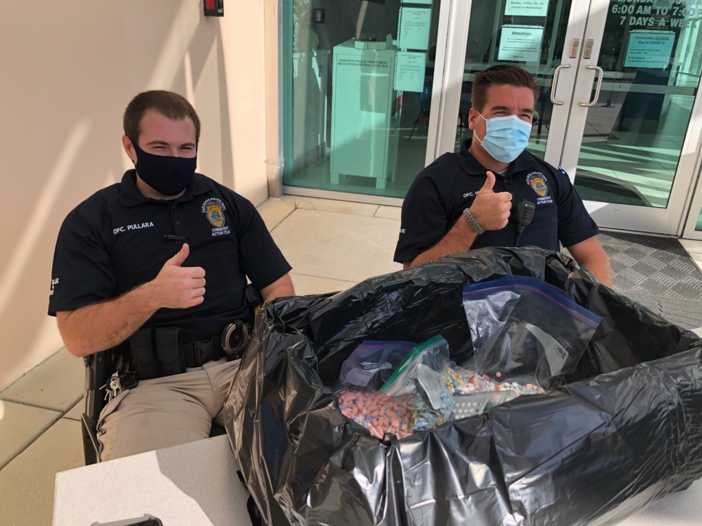 Sarasota Police Department Collects 63 Pounds Of Potentially Dangerous