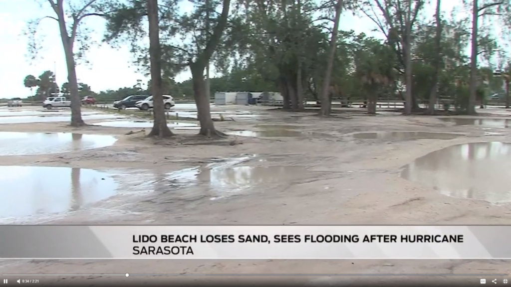 Lido Beach Loses Sand Sees Flooding Following Hurricane Idalia The