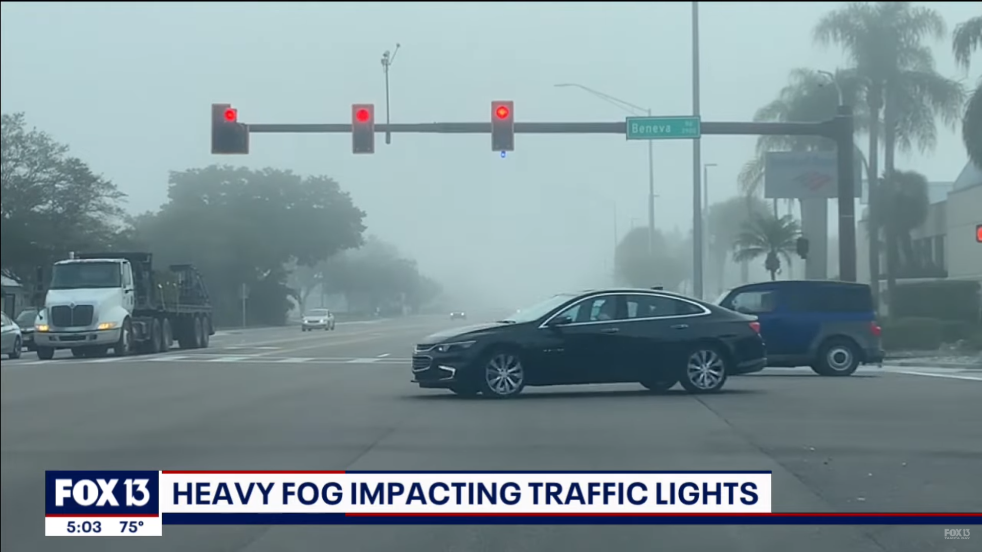 Fog interferes with Sarasota traffic cams, leaving drivers stuck or