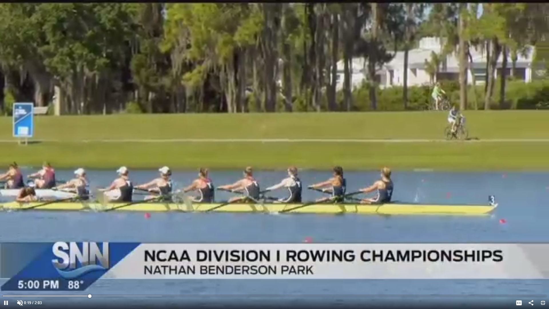 Thousands of spectators at the NCAA Women’s Rowing Championships The