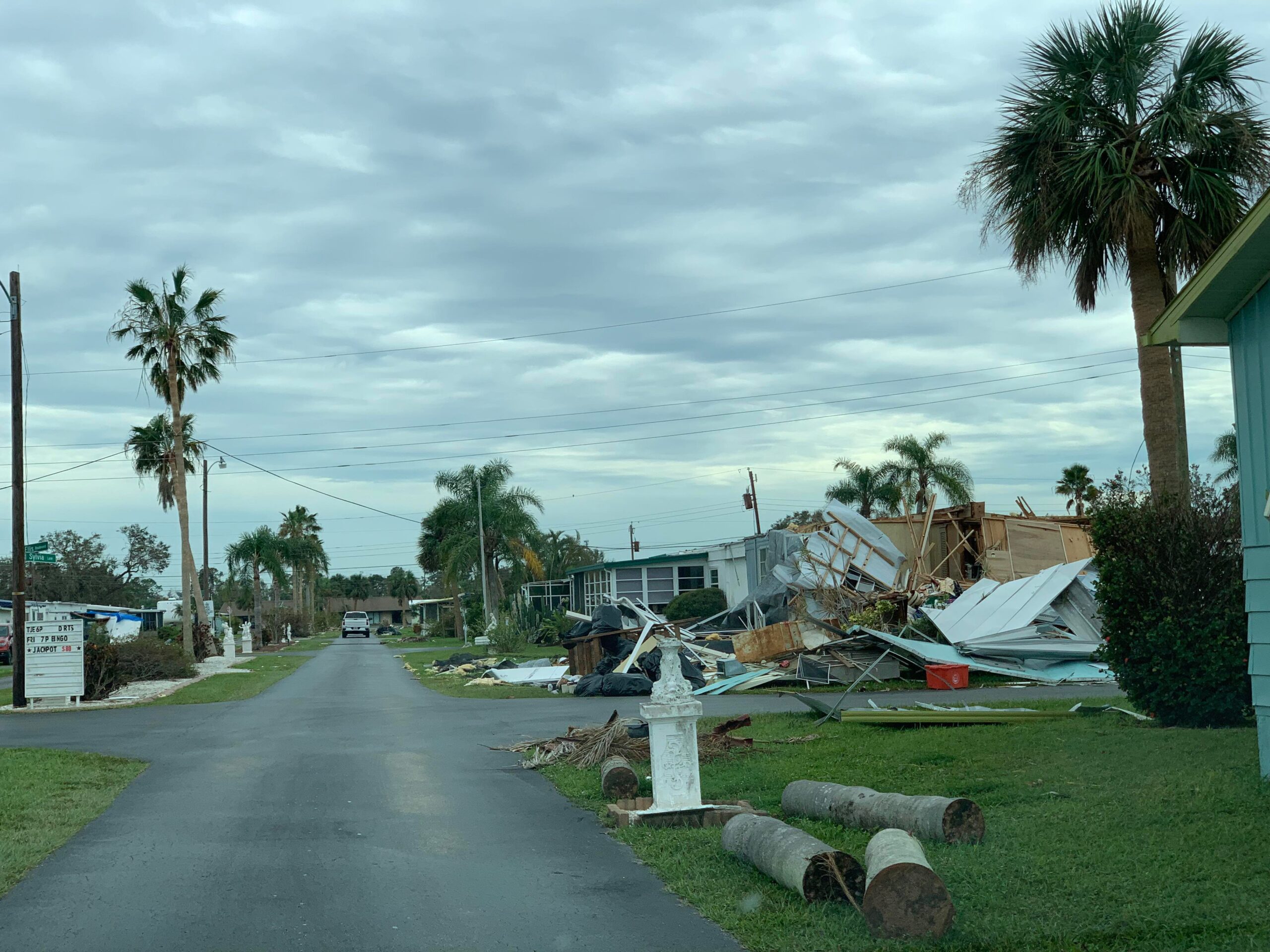 I witnessed complete destruction at the Venice Ranch mobile home park ...