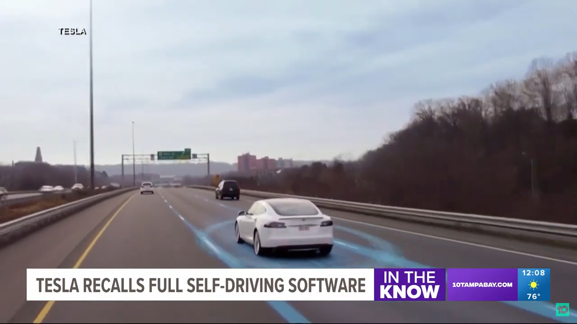 Tesla recall Regulators say 'full selfdriving' system could cause