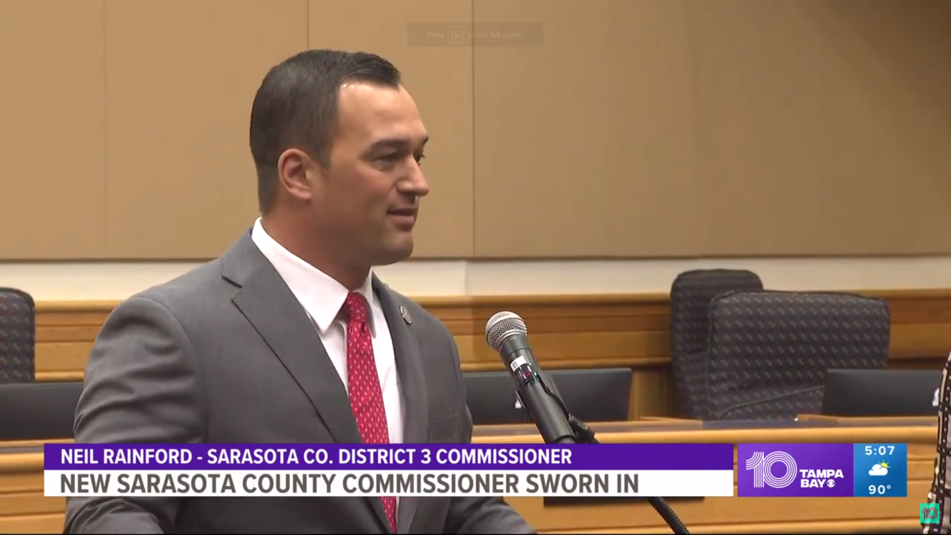 New Sarasota County Commissioner sworn in - The Suncoast News & Scoop