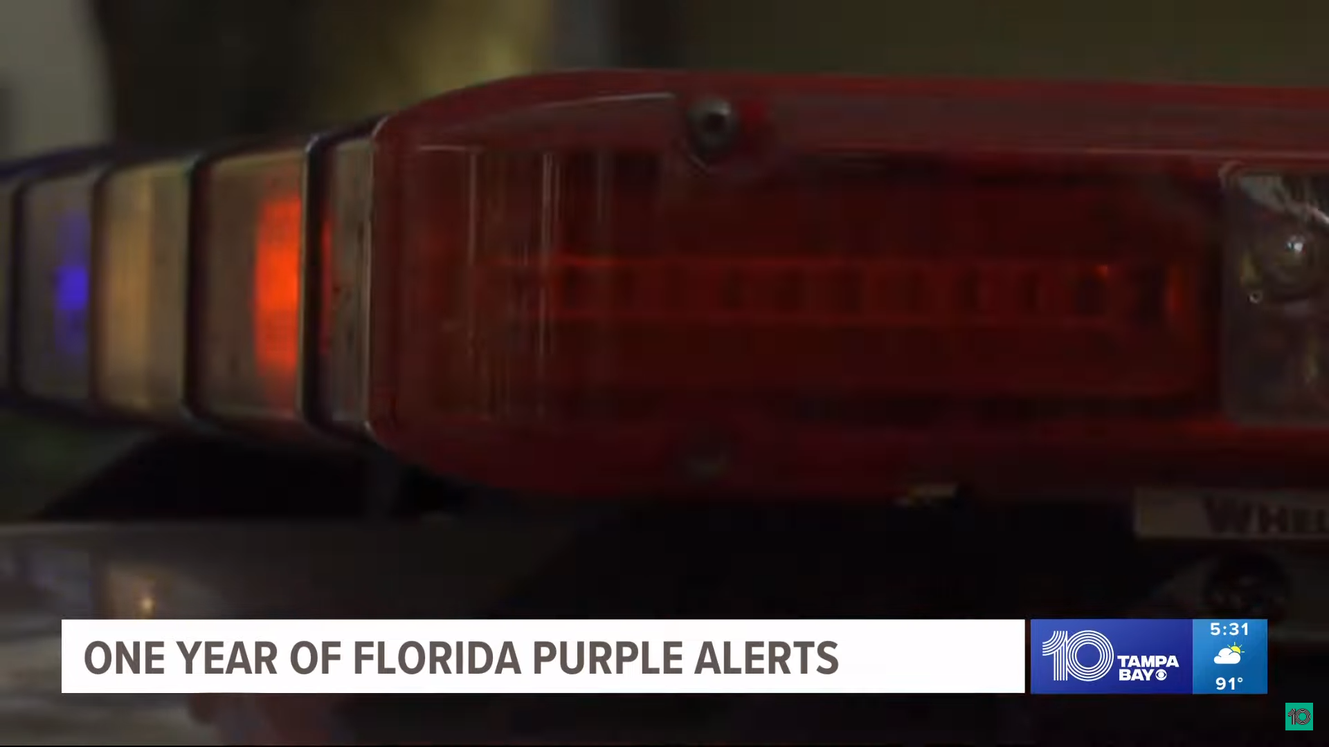 Florida celebrates 1 year anniversary of Purple Alert The Suncoast