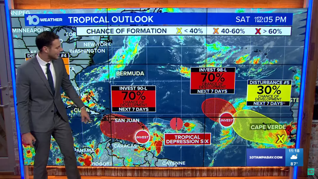 Tracking the Tropics National Hurricane Center now monitoring 5 areas