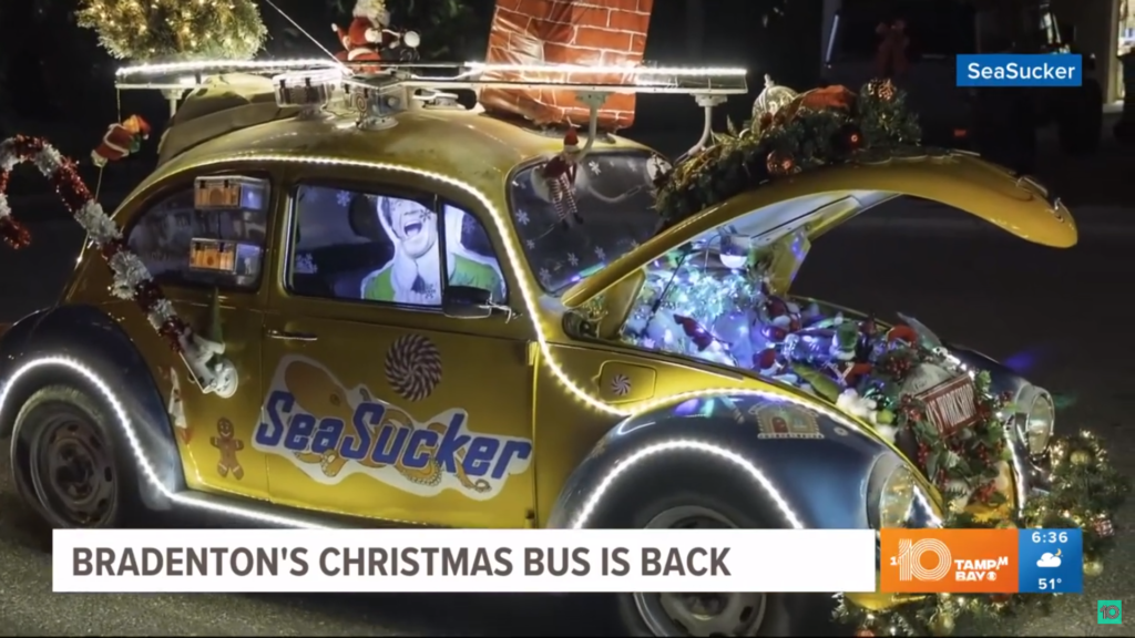 Bradenton's Christmas Bus is back. The bus will be in this weekends