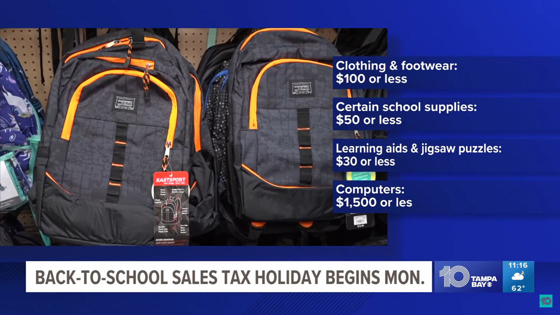 Backtoschool sales tax holiday kicks off Monday in Florida The