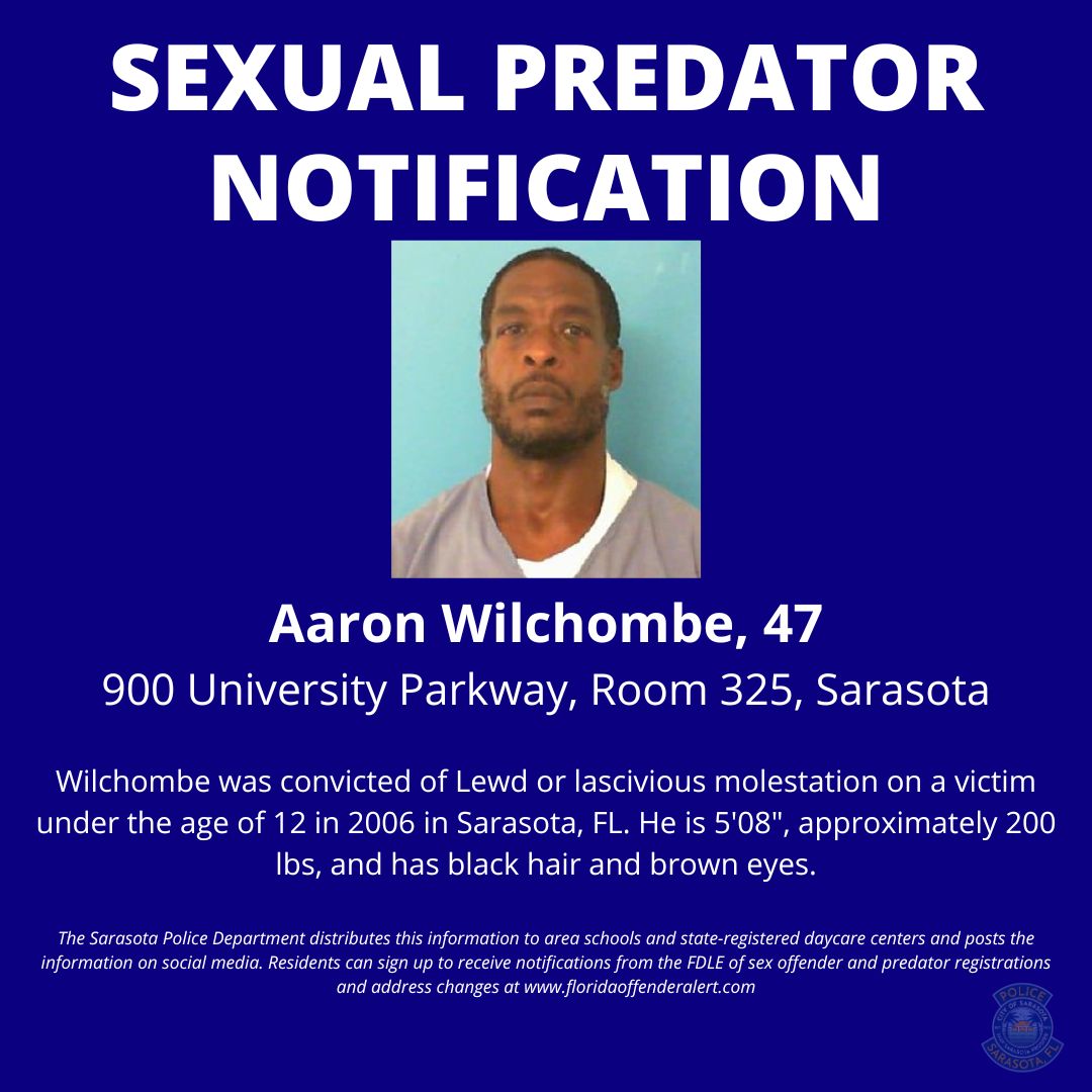 Sexual Predator Notification For The City Of Sarasota The Suncoast