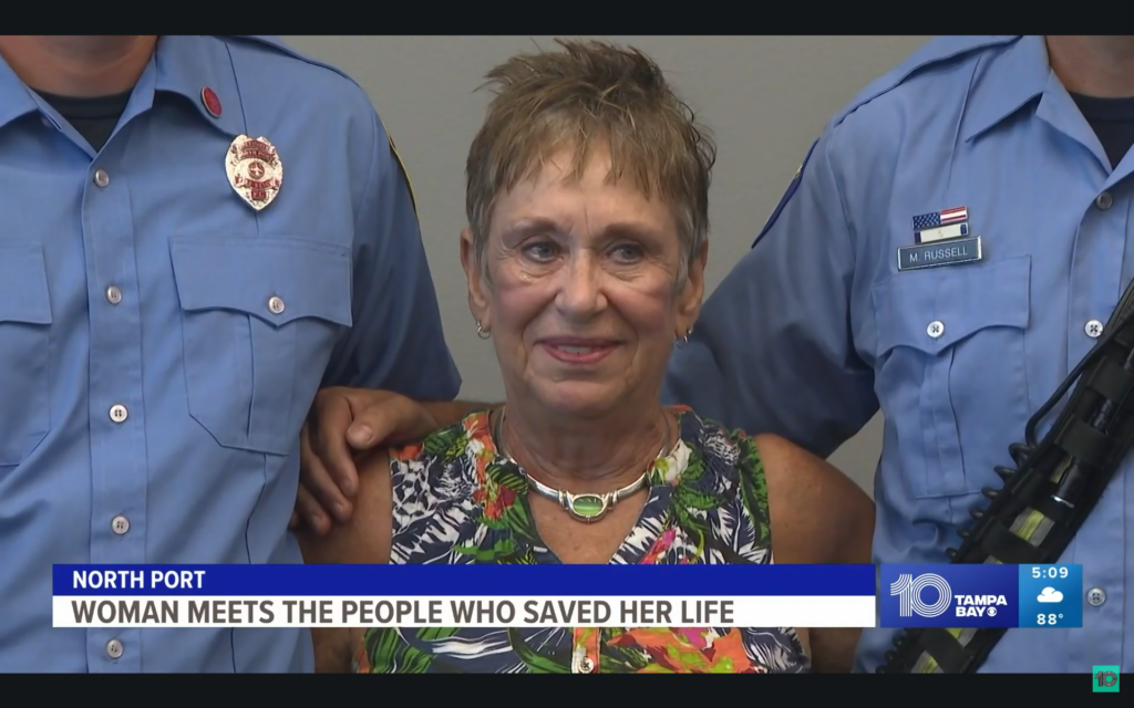 Sarasota woman meets first responders who saved her life - The Suncoast ...