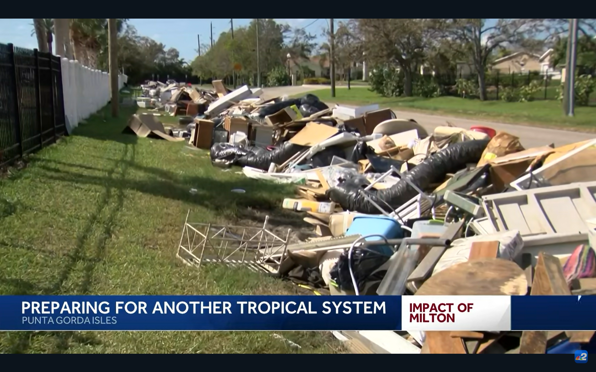 Punta Gorda residents dealing with debris ahead of Tropical Storm ...