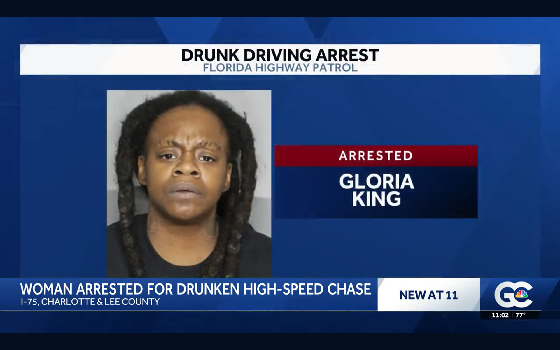 Suncoast: Woman arrested for leading FHP troopers on 28-mile drunken ...