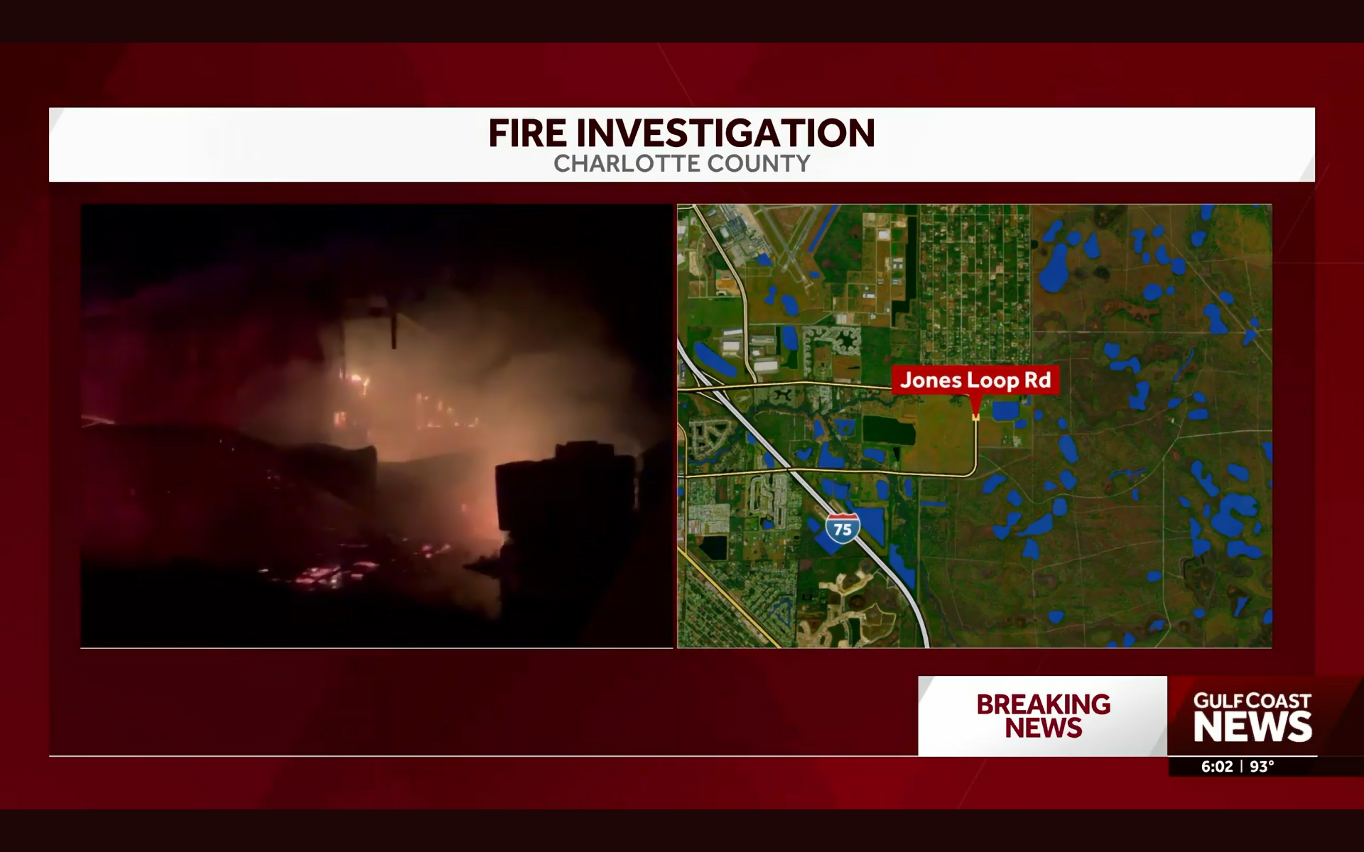Jones Rd Fire Map Crews respond to commercial structure fire along Jones Loop Road in ...
