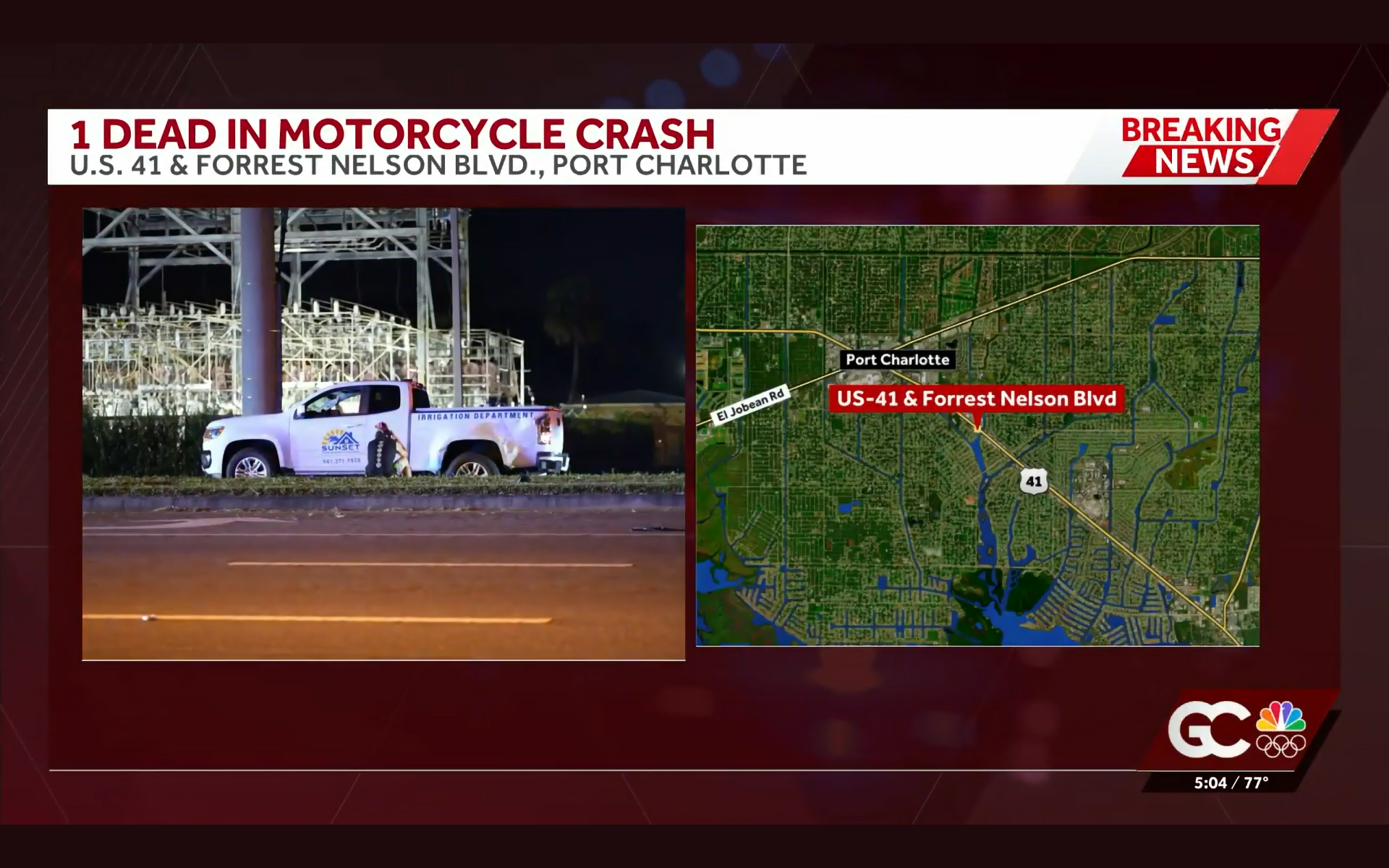 1 dead after motorcycle crash in Charlotte County Tuesday night - The ...