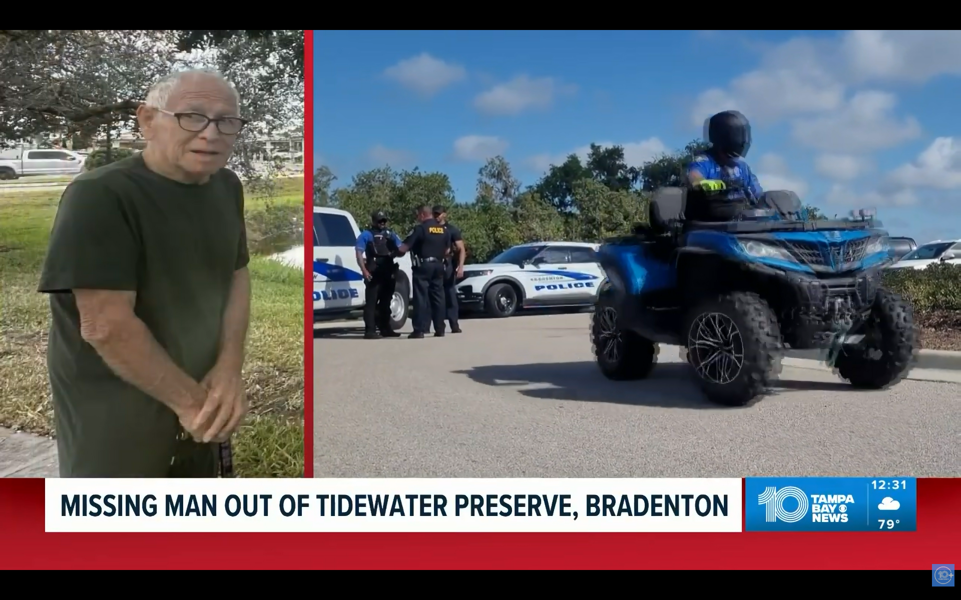 Crews search by land, air, and water for an elderly Bradenton man ...